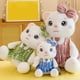 thumbnail image 4 of Gwong Juguete Muñeca de felpa adorable Finamente cosido PP Kitty de algodón de juguete de peluche con falda de encaje para adornos para el hogar Gwong 30013005, 4 of 6
