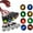 Black, variant on SagaSave 12V LED Auto Warning Light Indicator Metal Car Warning Indicator Lamps Waterproof IP67