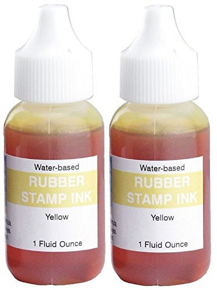Extra Large 7" x 8" Industrial Rubber Stamp Ink Pad, Yellow