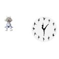 thumbnail image 1 of Estatua de , figura de escritorio, reloj de pared, bailarina, decoración colgante, adorno de resina silencioso, ideal para sala de estar, do, 1 of 8