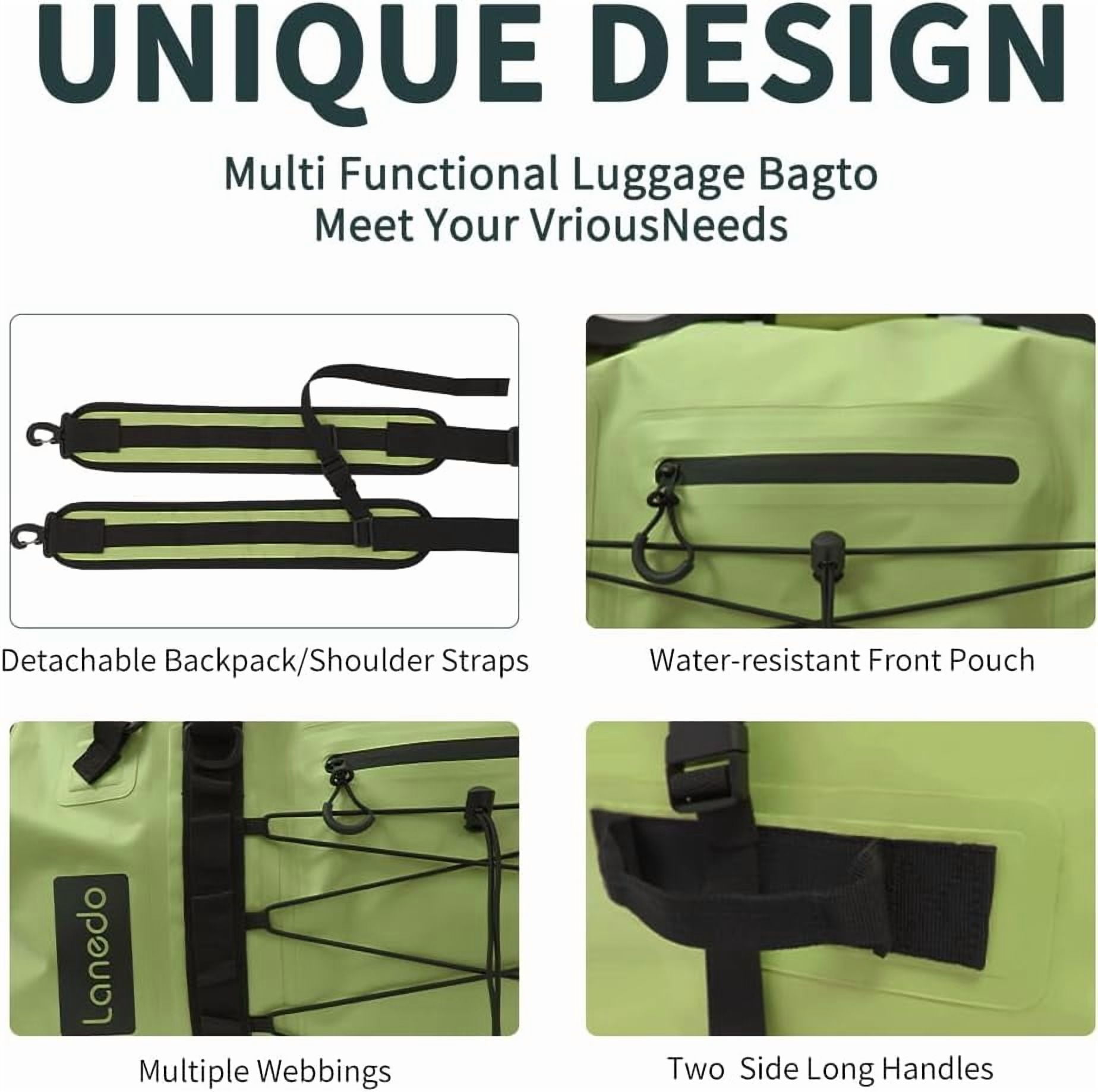 80L Dry Bag Large Waterproof Bag Roll-Top Heavy Duty Fishing Duffel Bag with Durable Straps & Handles for Kayaking Paddle boarding Boating Rafting Fishing