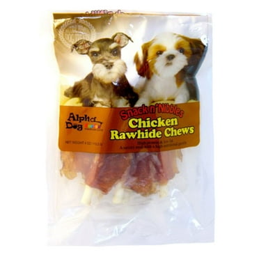 Alpha Dog Series Chicken Wrapped Rawhide Chews - 4oz (Pack of 5)