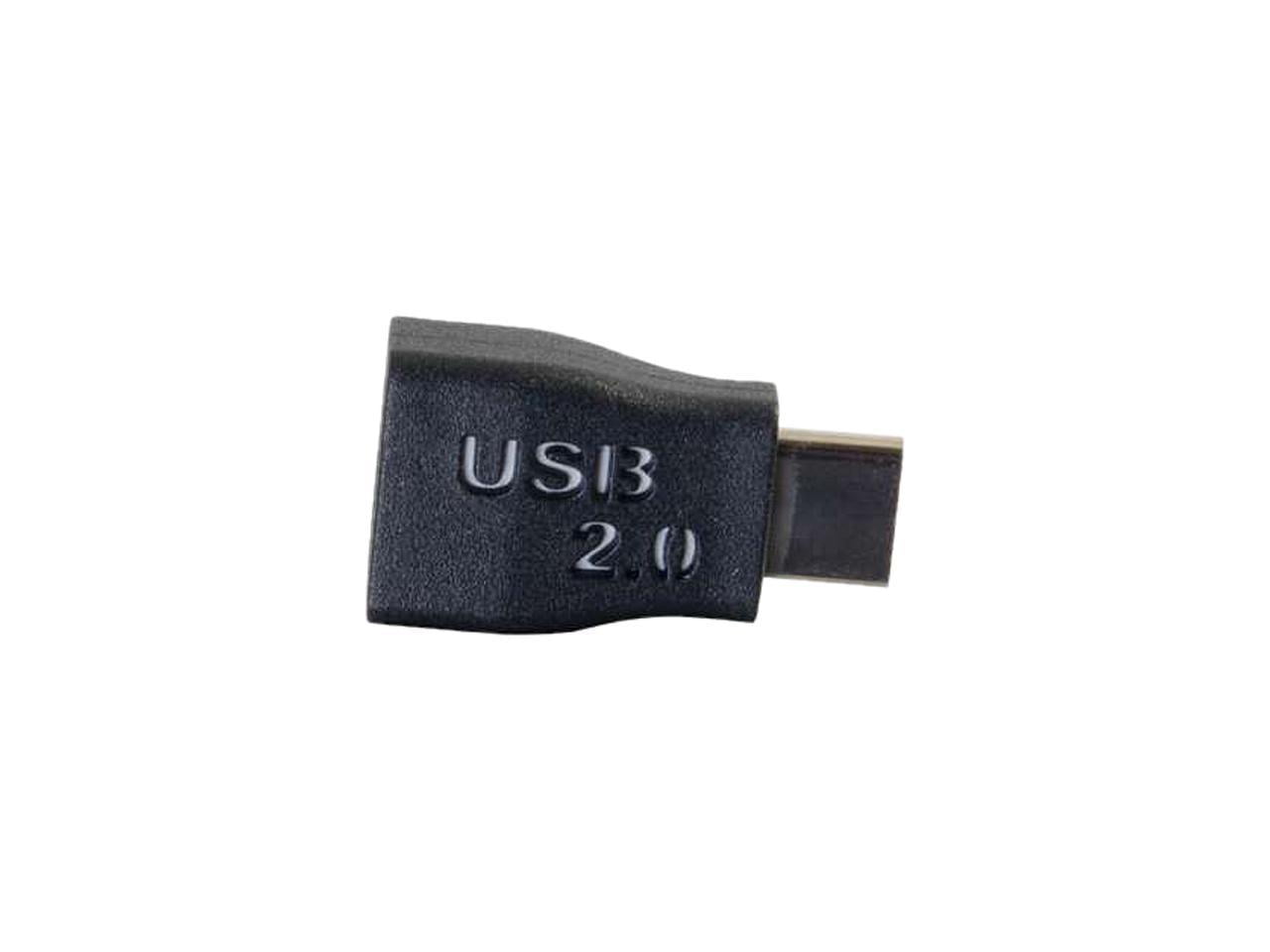 C2G USB 2.0 USB Type C to USB Micro B Adapter M/F - USB C to Phone Black