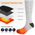 thumbnail image 5 of SNOW DEER Heated Socks for Men Women, 7.4V Rechargeable Battery Electric Ski Foot Warmer for Hunting Fishing Camping Hiking Skiing, 5 of 13