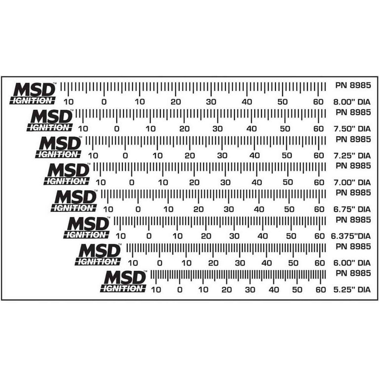 MSD Timing Tape Kit Universal MSD Timing Tape Kit Universal