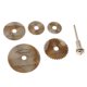 thumbnail image 4 of 6 piezas de discos mandril HSS hojas de circures rotativas herramienta accesorio hoja para corte de Material metál Baoblaze Hoja de sierra circular HSS, 4 of 7