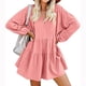 thumbnail image 4 of Vestido de Verano Para Mujeres Vestido de Swing Fluido Suelto de Manga Larga Sólida de Manga Larga Odeerbi ODB113401, 4 of 8