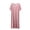 Pink, variant on ZyeKqe Sleep Shirts for Women Ruffled Short Sleeve Crewneck Casual Lightweight Loose Comfy Loungewear Nightgown