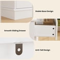 thumbnail image 7 of Twister.CK 8 Drawer Double Dresser for Bedroom, Wooden Chest of Drawers, Modern Storage Cabinet for Living Room, White, 7 of 7