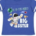 thumbnail image 4 of Inktastic Out of This World Big Sister Astronaut in Space Girls Toddler T-Shirt, 4 of 5