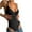 Black, variant on Timegard Bodysuits for Women Shapewear Belly Control Low Cut Thong Body Shaper Rompers Solid Color