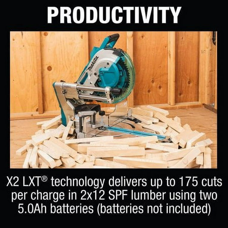 Makita-XSL07Z 18V X2 LXT Lithium-Ion (36V) Brushless Cordless 12in.  Dual-Bevel Sliding Compound Miter Saw with Laser, Tool Only 