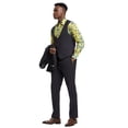 thumbnail image 2 of Men's Stacy Adams Hybrid-Fit 3pc Suit Set, Jacket Vest and Pants, 2 of 4