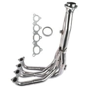 Mustrod Stainless Exhaust Manifold Header Tri-Y for Acura Integra GSR/LS/B18, Honda Civic Coupe Si
