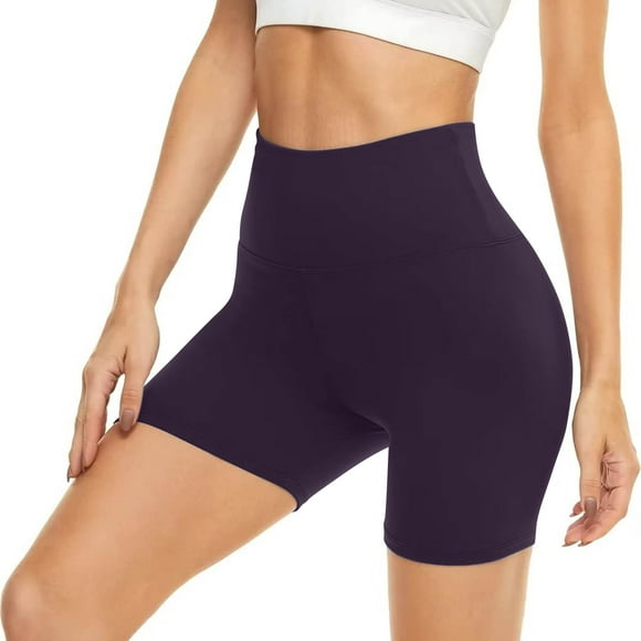 Besolor Womens Scrunch Séance d'Entraînement Shorts Sans Couture à Taille Haute Stretch Gym Athlétique Shorts de Compression Motard