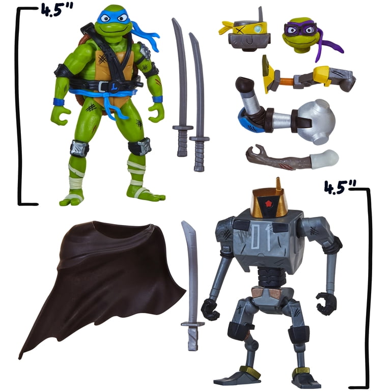 Mutations Mix & Match Leonardo vs. Mechazoid 2-Pack - TMNT