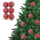 thumbnail image 4 of Adornos para Navidad, Diseño de Textura Flocada, Juego de 6 Piezas, Fáciles de Colgar, Decoración para Hogar y Fiestas, Aspecto Elegante Invernal, Versátiles para Paredes y Árboles, 3.94 Pulgadas, 4 of 5