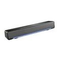 thumbnail image 2 of Methold Altavoz de subwoofer compacto negro: amplifica poderosamente el audio de los altavoces de la computadora Efecto de iluminación Cables de audio/vídeo Versión mejorada Bluetooth+cableado, 2 of 6
