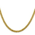 thumbnail image 2 of Primal Gold 14 Karat Yellow Gold 3.70mm Semi-solid Diamond Cut Wheat Chain, 2 of 4