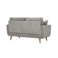 thumbnail image 4 of Living Room Sofas, Asher Mid-Century Corduroy Sofa, Light Gray Comfortable Sofas,Corduroy Modern Sofas, Furniture, Primary Living Space, Sofas Asher Mid-Century Corduroy Sofa, 4 of 9