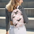 thumbnail image 6 of Rateoe Swan And Flowers2 Pattern Canvas College Laptop Backpack,Travel Daypack,Durable Rucksack Travel Notebook Bag School Backpack Book Bag for Men Women-Small, 6 of 7