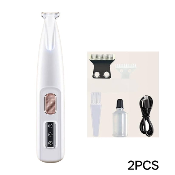 GJX Dog Paw Trimmer,Waterproof Design Paw Trimmer for Small Dogs,Led Lighting Dog Trimmer