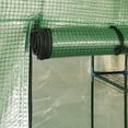 thumbnail image 5 of vidaXL Greenhouse Green Polyethylene mesh fabric Large Shelving 56.3"x56.3"x76.8", 5 of 9