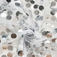 thumbnail image 6 of BalsaCircle 7.5 ft Silver Sparkly Big Payette Sequin Round Backdrop Stand Cover Wedding Party Events Home Decorations, 6 of 8