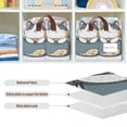 thumbnail image 4 of Yayeee Foldable Storage Basket for Shelves with Handles Waterproof Cloth Bins, Blue Cute Cat, 4 of 7