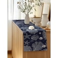 thumbnail image 5 of Table Runner 72 Inches Long for Kitchen Dining, Navy Blue Coastal Dresser Scarf Farmhouse, Dining Table Decorations for Wedding/Parties, Starfish Coral Summer Beach Ocean 14 x 72 In, 5 of 8