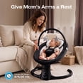 thumbnail image 3 of HARPPA Baby Swing for Boy with Remote Control, 5 Sway Speed, 10 Lullabies, Black, 3 of 10