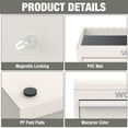 thumbnail image 6 of WORKPRO Mini Metal Tool Box with 2 Drawers and Top Storage, Small Tool Chest with PVC Liners and PP Feet Pads, Cold Rolled Steel Toolbox with Magnetic Tab,White, 6 of 8