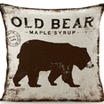 thumbnail image 1 of Coussin en Lin Ours Ancien, 1 of 1