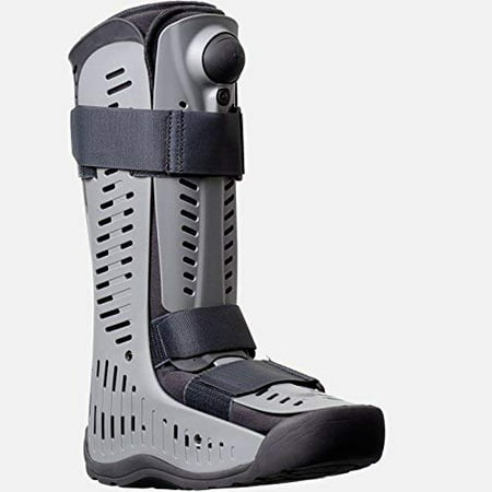 Ossur Rebound Air Walker Boot High Top (Large)  with Compression Adjustable Comfortable Straps and Air Pump Rocker Bottom Ventilated Panels for Ankle Sprains Fractures Tendon Ligament Post-Op