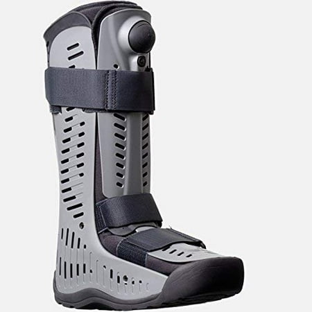 Ossur Rebound Air Walker Boot High Top (Large)  with Compression Adjustable Comfortable Straps and Air Pump Rocker Bottom Ventilated Panels for Ankle Sprains Fractures Tendon Ligament Post-Op (Best Brace For High Ankle Sprain)