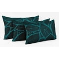 thumbnail image 3 of Vargottam Lumbar Pillow Cover - Decorative Pillow Covers 24x12 Inches, Printed Teal Blue Theme Pillowcase, Decorative Lumbar Cushion Covers, 3 of 4