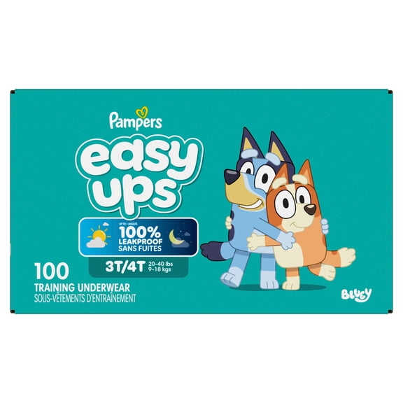 Pampers Easy Ups sous-Vêtements d'Entraînement Garçons Taille 5 3T4T