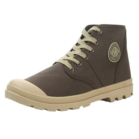 

Rdeuod Mens Shoes Couple Canvas High Shoes Breathable Wild Casual Shoes Non-Slip Hiking Shoes