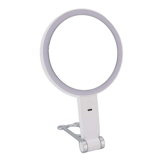 Espejo De Maquillaje De Viaje Con Luz, Aumento De 1X/5X, Espejo De Aumento De Viaje, Atenuación Continua Inalámbrica Para Dormitorio