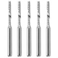 thumbnail image 3 of 5pcs Wood Carving Spiral Router Bit Tungsten Steel Milling Cutter Accessory 3.175 X 2 X 17mm, 3 of 14