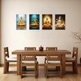 thumbnail image 5 of ZHONGYUTONG Golden Buddha Painting Buddha Statue Sitting on Lotus Flower Wall Art Zen Picture Meditation Canvas Artwork Spa Prints for Spiritual Buddhism Prayer Room (24.00" x 36.00"), 5 of 6