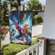 thumbnail image 5 of Bandera de jardín de temporada de Spider-Man, bandera de doble cara, bandera navideña para decoración navideña al aire libre., 5 of 8