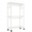 White, variant on Heavy Duty Closet Garment Rack,3-Tier Adjustable Metal Freestanding Clothes Rack with 2 Rods and Side Hooks,Wheels,15.7" D x 29.5" W x 74.5" H,Black