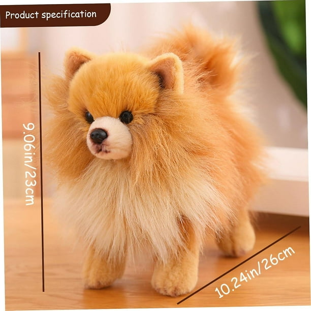 Pomeranian Stuffed Animals Pomeranian Plush Toys Cute Simulation Pomeranian Stuffed Animals Lifelike Dog Plush Toys 10x9 Inch Stuffed Animals with Cotton Filling Dog Toys Gifts Walmart