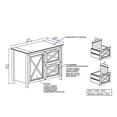 thumbnail image 2 of Pemberly Row 2-Drawer Modern Wood File Cabinet in Rustic Brown, 2 of 8
