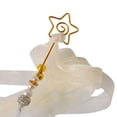 thumbnail image 1 of Cat Ribbon Wand Beaded Bell Star Heart Cat Teaser Ribbon Cat Interactive Toy, 1 of 10