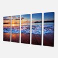 thumbnail image 3 of Design Art - Blue Sea Waves during Sunset, 3 of 3