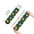 thumbnail image 4 of Rateoe Snails And Butterfies Pattern Quarter Crew Socks,Toe Seamed Ankle Socks,Cotton Cushioned Breathable Athletic Crew Sports Socks, 4 of 7