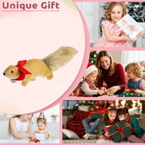 Big Savings karymi Lifelike Squirrels Ornament Creatives Hanging Decor for Christmas Tree Desktop Mini Figurine Display Christmas Party Decorations Big Savings Clearance