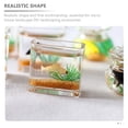 thumbnail image 2 of Miangastore 2Pcs Wear-resistant Miniature Fish Tanks Desktop Fish Tank Models Glass and Plastic Doll Fish Bowls Decors, 2 of 9